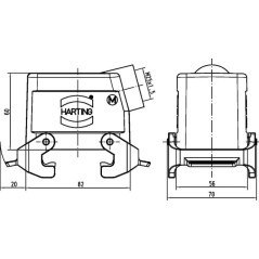 Obudowa sprzęgła 32A M25 - 19200321531