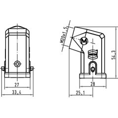 19200031640 Harting, Obudowa 