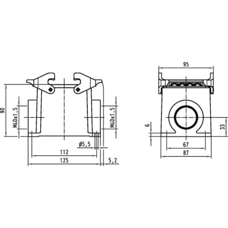 House 32B, HC surface 2xM40 2 levers - 19300320273