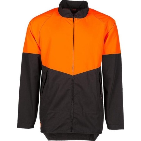 Work jacket, orange-grey, size M, BasePro by SIP - 1RK1M