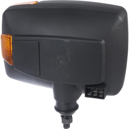 Headlight Halogen, LH rectangular, 24V, transparent/amber, bolt on, Hella - 1SA996120031