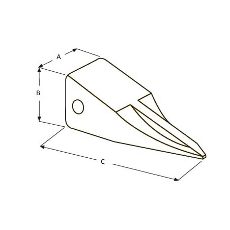 J350 tooth - 1U3352TLN