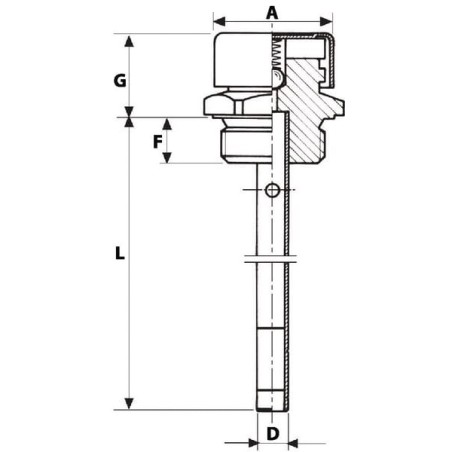 Breather filter/dipstick 1/2 - 1GLSF30A