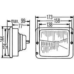 1AA004109031 Hella, Frontscheinwerfer 