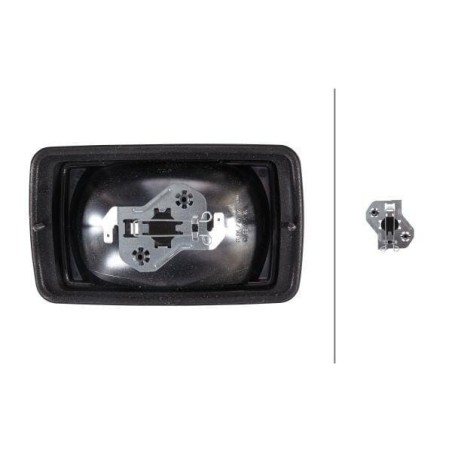 Work light Halogen, 55/70W, rectangular, 12/24V, white, 155x45x94mm, Hella - 1GA996082001