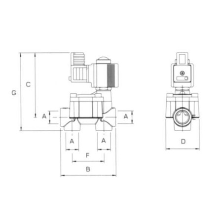 Solenoid valve with cable, 20 b - 20119154