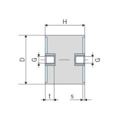 Vibrationsdämpfer, TYP C - 2030C55