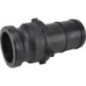 Camlock Type E 2 inch hose end polypropylene - 200E Camlock Type E 2 inch hose end polypropylene - 200E