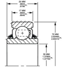 Ball bearing - 207KYY