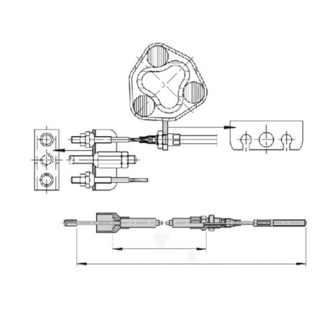 Bowden cable 1129/1385 - 2088800401