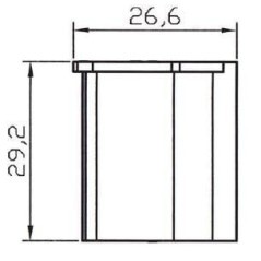 Socket housing 4-pole - 20510004