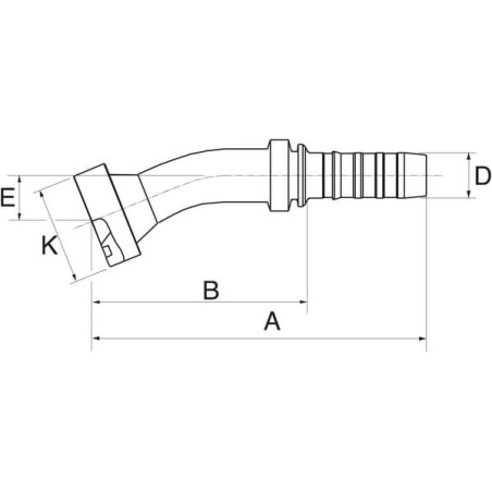 Insert 22 stopni DN32-63.5 suitable for CAT - 20GS24FLC22017