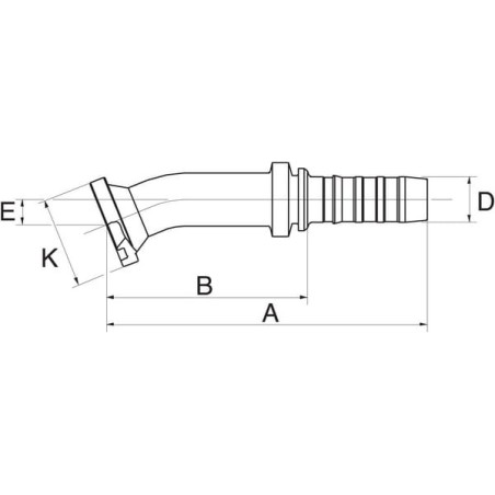 Insert DN3254 flange 22 stopni - 20GS20FLH22M