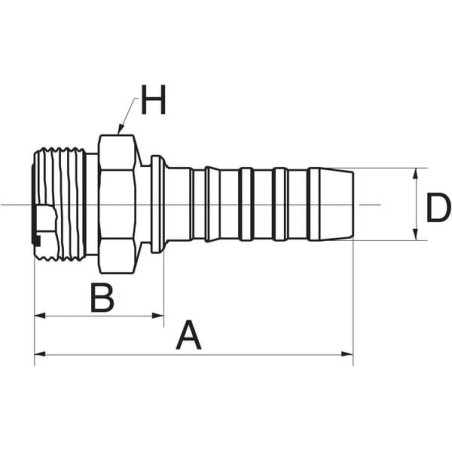Insert DN32-1 inch11/16 SAE - 20GS20MFFOR