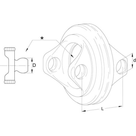 Doppelgabel L86 D142 W2280 - 209105