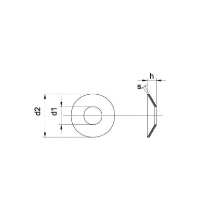 Tellerfeder 35,5x18,3x2,0 schwarz - 20933551832B