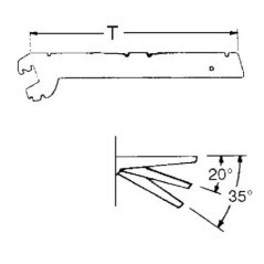 Holder 570mm ivory - 2160624
