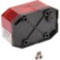 Marker light rectangular, 12V, red/white, bolt on, Aspöck - 216513007