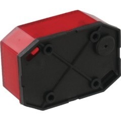 Marker light rectangular, 12/24V, red, bolt on, Aspöck - 216510007