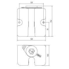 Windscreen washer tank - 23110012000