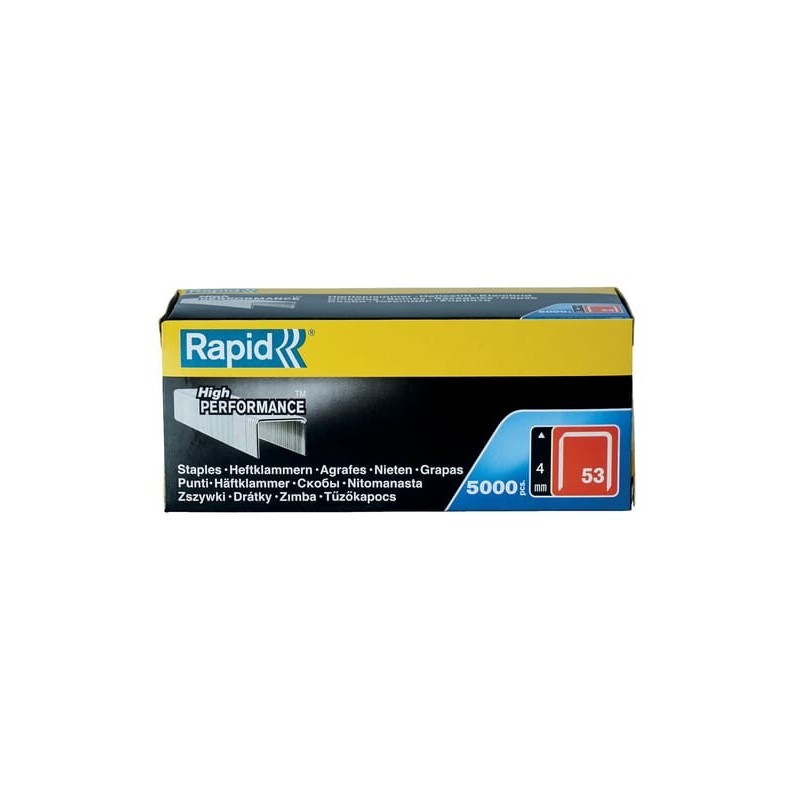 Rapid staples 53/4 galvanised, 5000 pcs - 23808700 Rapid staples 53/4 galvanised, 5000 pcs - 23808700
