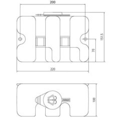 Windscreen washer tank - 23220013000