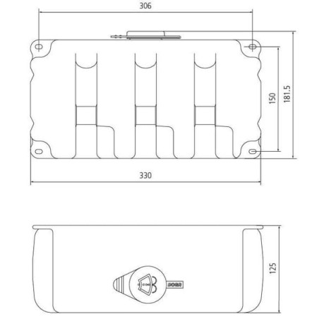 Windscreen washer tank - 23520013000