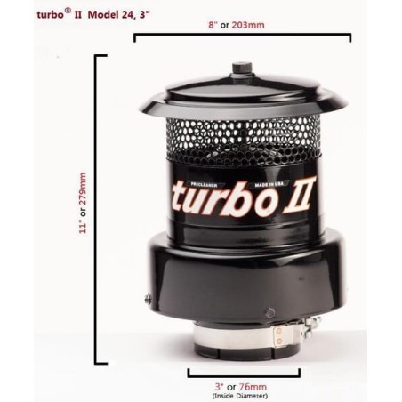 Luftvorfilter turbo 2, Typ 24-3 Zoll - 211024000