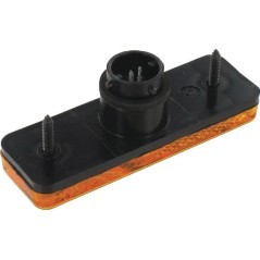 Marker light LED, rectangular, 24V, orange, bolt on, Flatpoint by Aspöck - 212200004