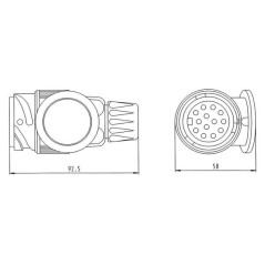 221036JAE ERICH JAEGER, 13-pin plugs 