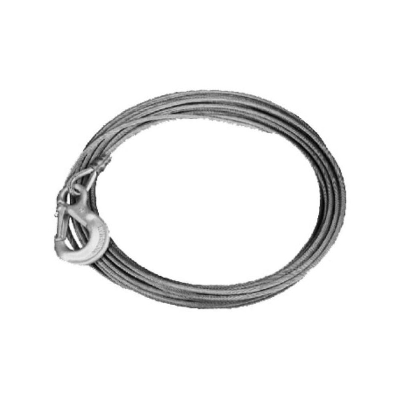 Winch cable 5mmx15mhook cpl. - 2221005 Winch cable 5mmx15mhook cpl. - 2221005