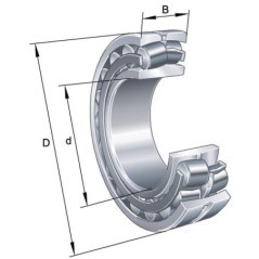 Łożysko baryłkowe samonastawne 40x90x33 mm INA/FAG - 22308E1C3