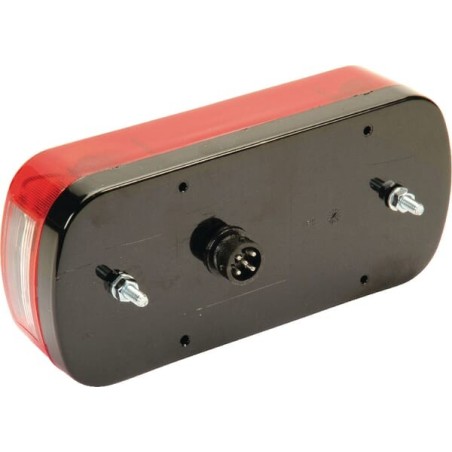 Rear light rectangular, 12V, red/amber, bolt on, 218xMidipoint II by Aspöck - 243210007