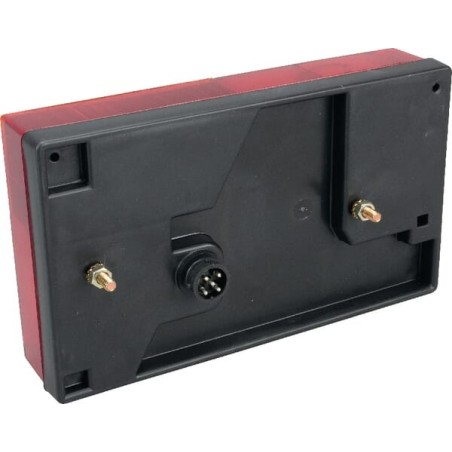 Rear light RH rectangular, 12V, red/amber, bolt on, Multipoint by Aspöck - 245205507