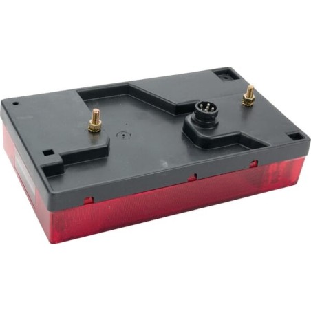 Rear light LH rectangular, 12V, red/amber, bolt on, Multipoint by Aspöck - 245000007