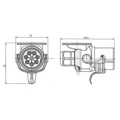 241071JAE ERICH JAEGER, 7-polige Stecker 