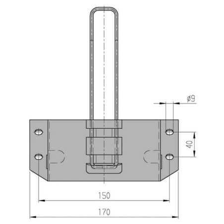 Unterlegkeilhalter Metall - 244376