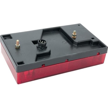 Rear light RH rectangular, 12V, red/amber, bolt on, Multipoint by Aspöck - 245200007