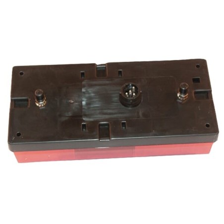 Rear light rectangular, 12V, red/amber, bolt on, Midipoint by Aspöck - 246200007