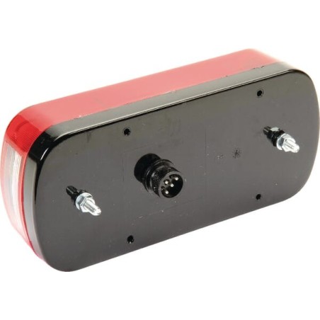 Rear light rectangular, 12V, red/amber, bolt on, 218xMidipoint II by Aspöck - 243200007