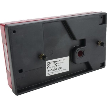 Rear light LH rectangular, 12V, red/amber, bolt on, Multipoint by Aspöck - 245000157