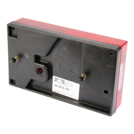 Rear light RH rectangular, 12V, red/amber/transparent, bolt on, Multipoint by Aspöck - 245210167