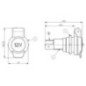 Power socket 2-pole 12V - 25009820000A Power socket 2-pole 12V - 25009820000A