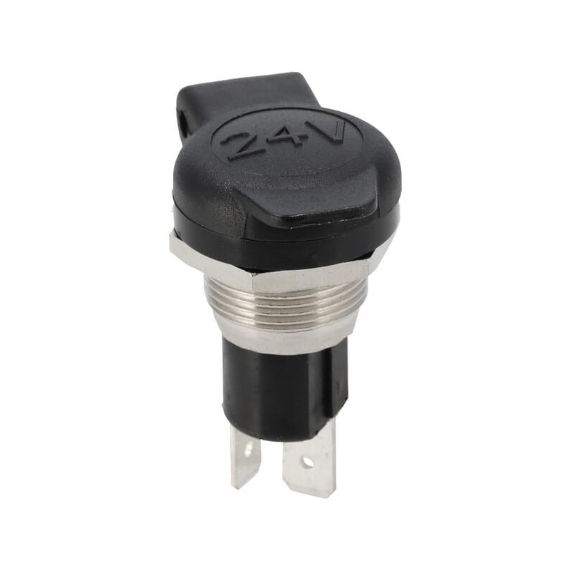 Power socket 2-pole 24V - 25009830000A Power socket 2-pole 24V - 25009830000A