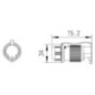 3-poliger Stecker - 251100JAE
