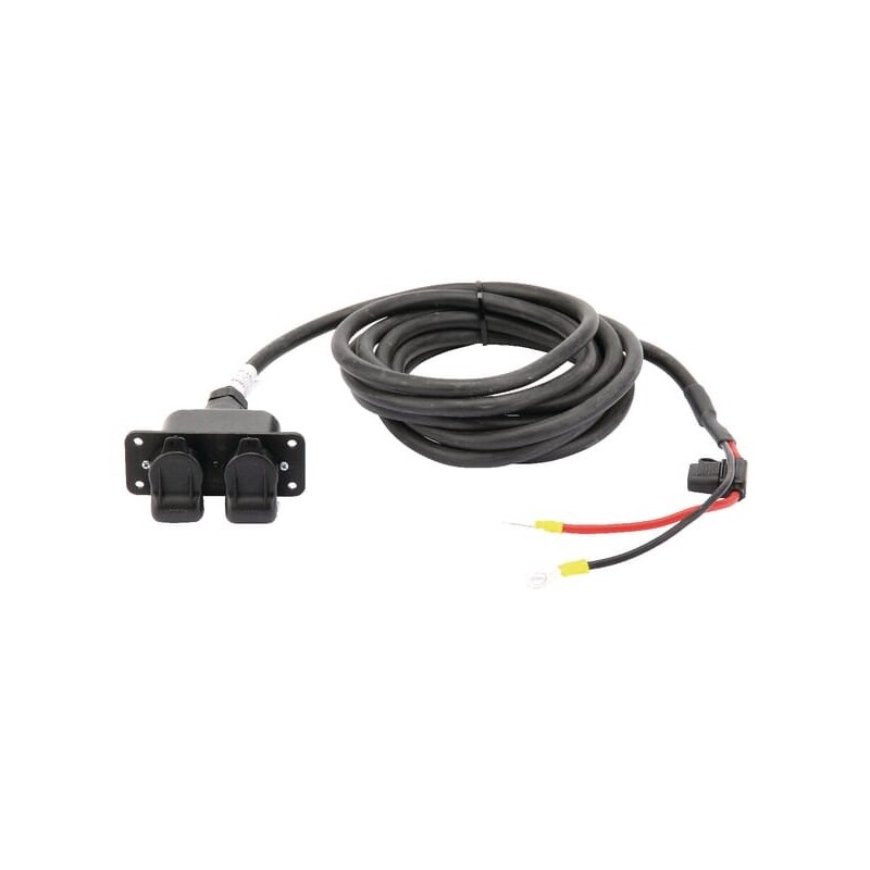 Socket 3 Pin double with Cable - 25036100CD
