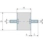Vibrationsdämpfer V2A Typ A - 2520A55RVS