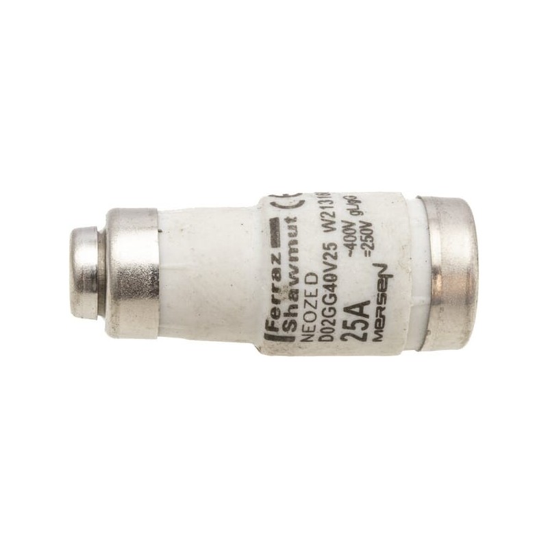 Fuse 400V 25A Length 36mm - 25AD02 Fuse 400V 25A Length 36mm - 25AD02
