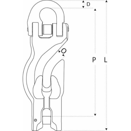 Direct connecting grabhook G10 - 2643008