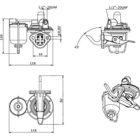 Kraftstoffpumpe Perkins - 2641A065KR